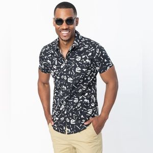 NWT Jurassic Park x Unique Vintage Dino Dig Print Mens Shirt - XLarge